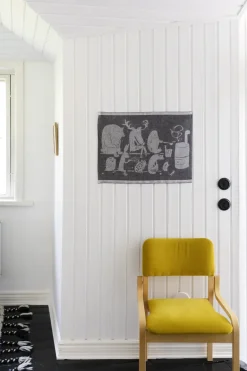 ELÄINTEN SAUNA pefletti, pellava-vihreä 46 x 60 cm
