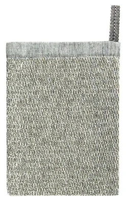 MERI pesukinnas, valko-pellava-musta 15 x 23 cm