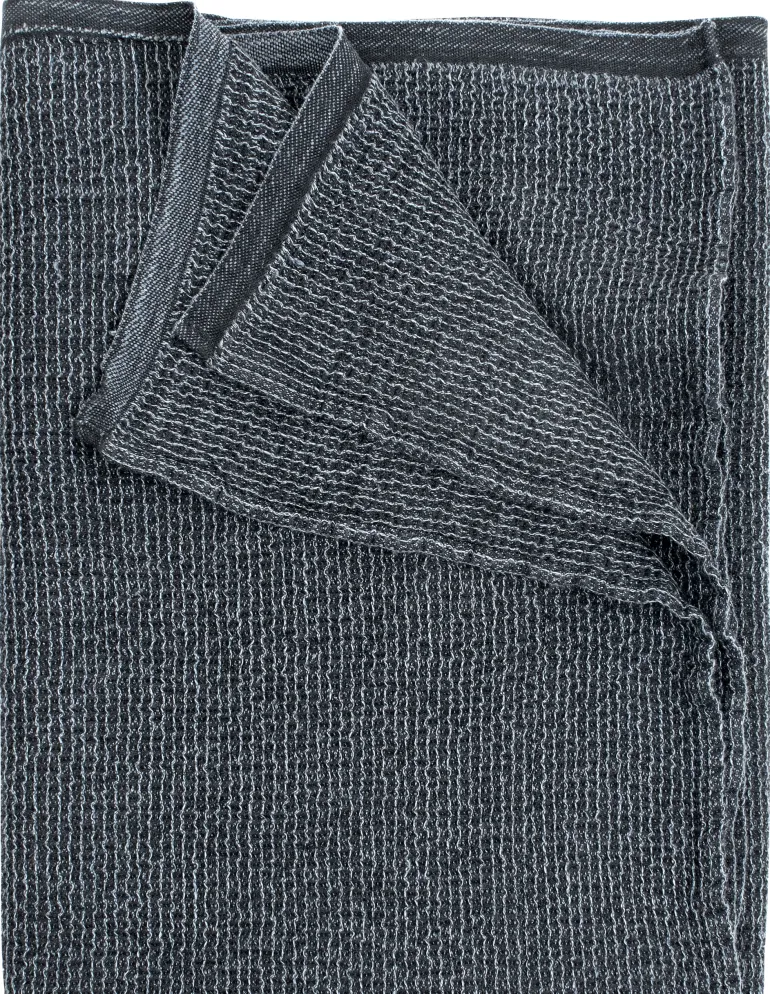 TERVA kylpypyyhe, musta-grafiitti 65 x 130 cm