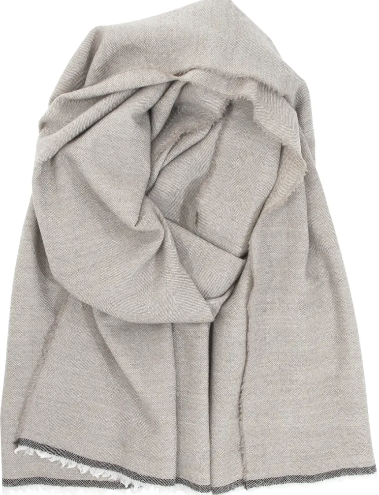 VIIRU villahuivi, beige 35 x 220 cm + hapsut